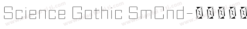 Science Gothic SmCnd字体转换